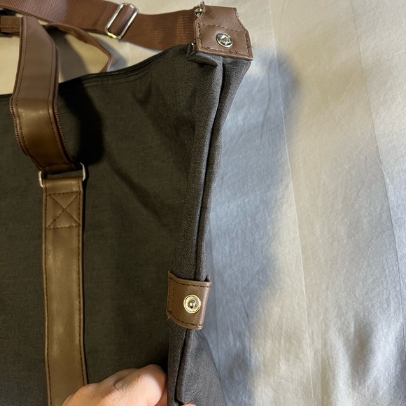 Bella Russo duffle bag Charcoal And tan - Picture 4 of 5